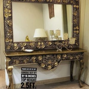 Console with Frame Flower Design (003)